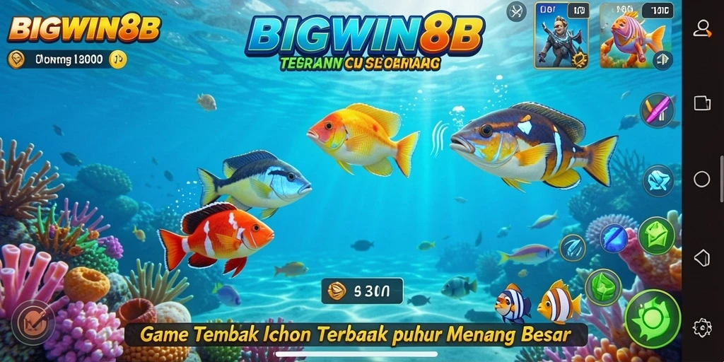 Tampilan gameplay Tembak Ikan yang seru dan interaktif.