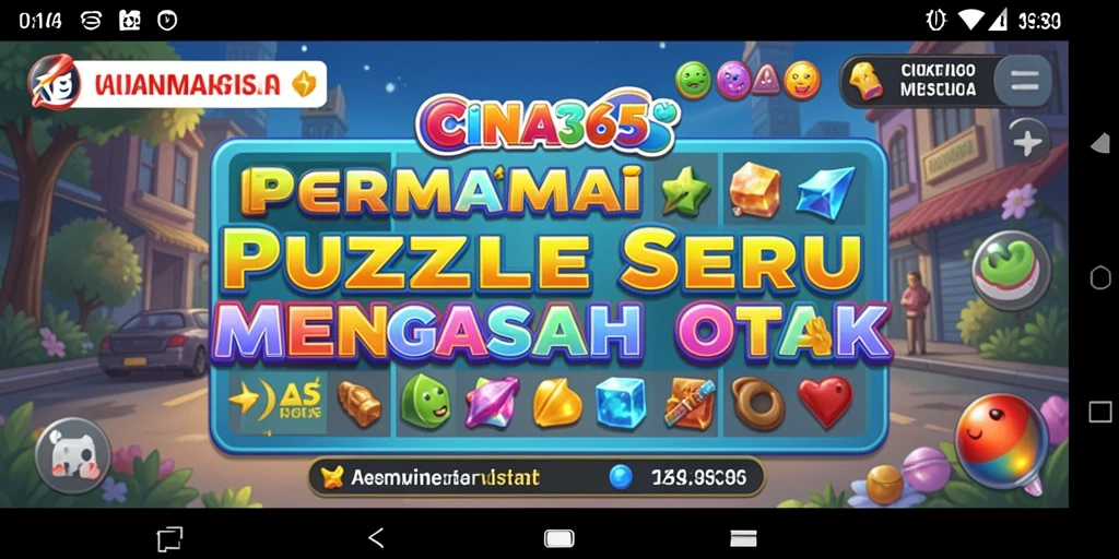 Screenshot gameplay CINA365 menampilkan tantangan Puzzle yang menarik dan menantang.