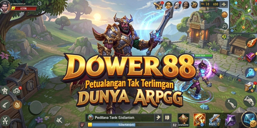 Screenshot DOWER88 menampilkan pertarungan seru dengan efek visual menakjubkan.