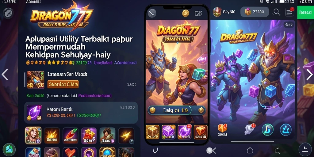 Tampilan antarmuka DRAGON777 yang sederhana dan fungsional.