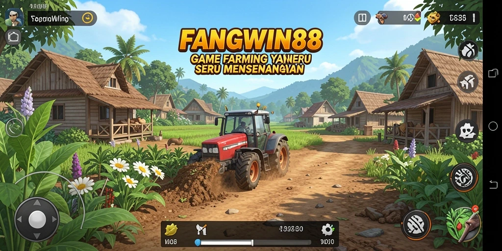 Screenshot menampilkan pengalaman bertani yang seru dalam FANGWIN88.