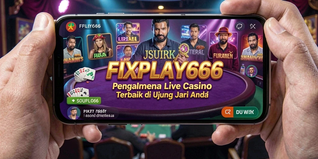 Tampilan menarik dari gameplay FIXPLAY666 yang menghadirkan suasana Live Casino.