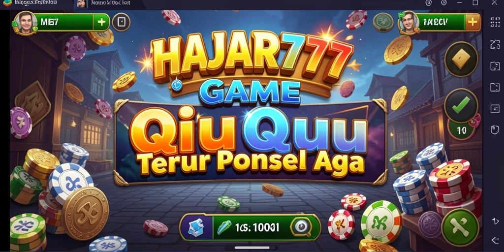 Screenshot gameplay HAJAR777 menampilkan aksi seru permainan QiuQiu.