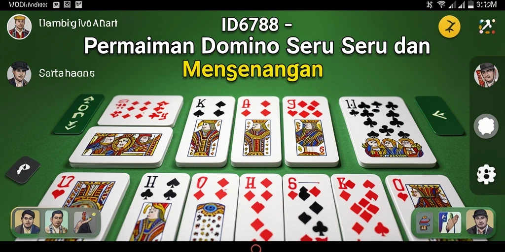 Tampilan gameplay seru dari permainan Domino ID6788.