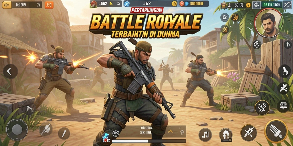 Tampilkan gameplay mendebarkan dari JJ62 dalam pertempuran Battle Royale.