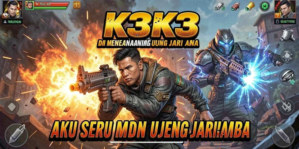Tampilan gameplay K3K3 yang intens dan seru.