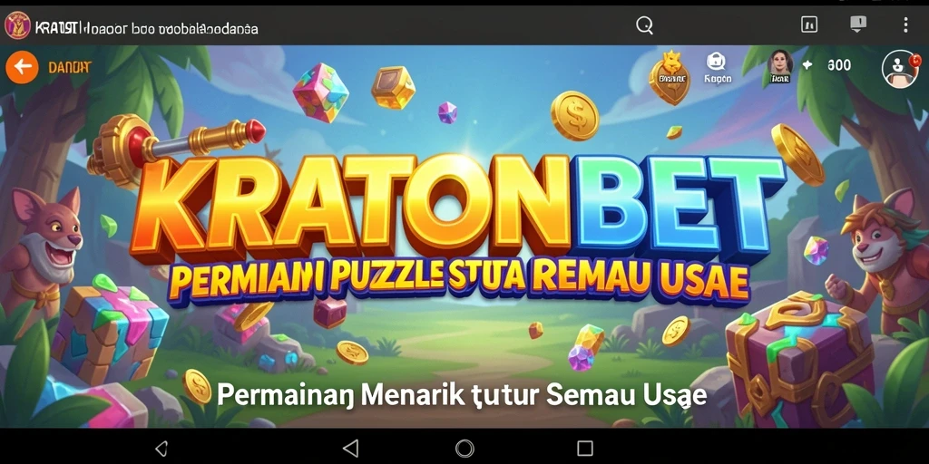 Tampilan gameplay KRATONBET yang seru dan penuh warna.