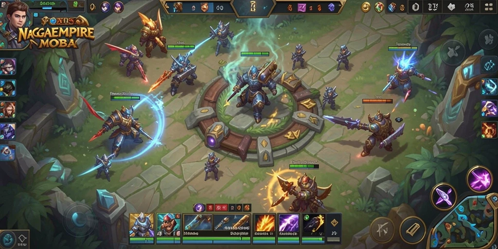 Tampilan seru dari pertempuran epic dalam NAGAEMPIRE.