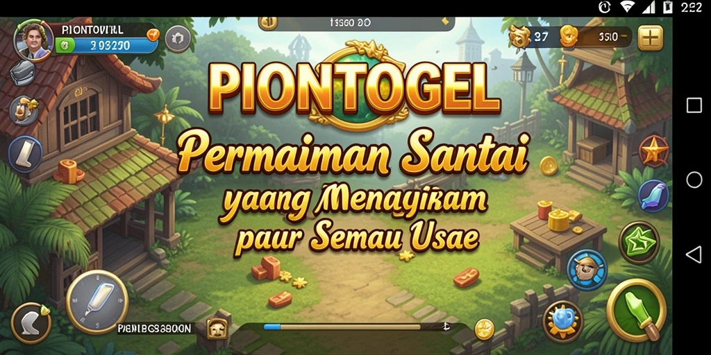 Screenshot tampilan gameplay PIONTOGEL yang menarik dan ceria.