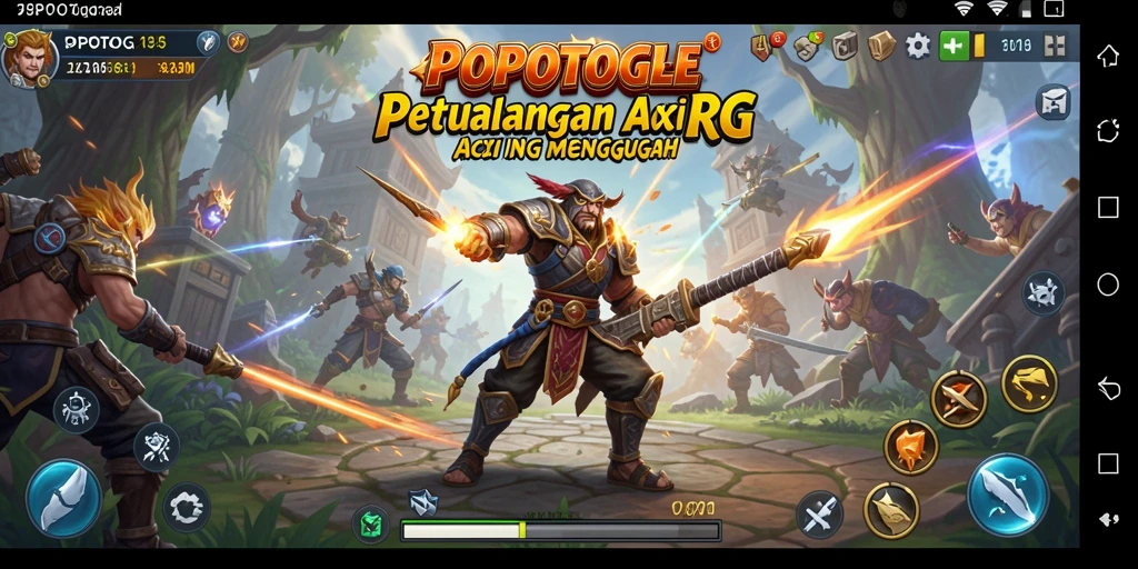 Tampilan menarik dari gameplay ARPG POPOTOGEL dengan aksi seru.