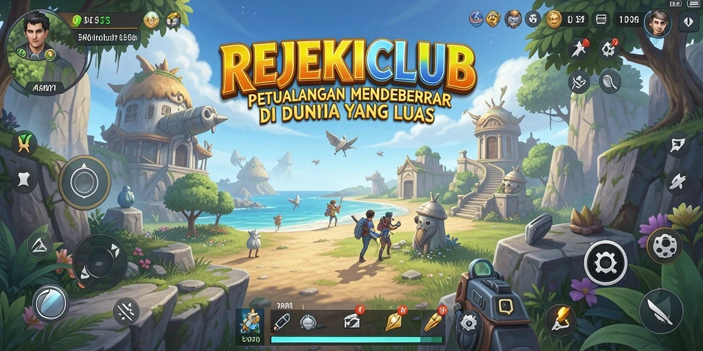 Tampilan gameplay seru dalam REJEKICLUB yang penuh tantangan.