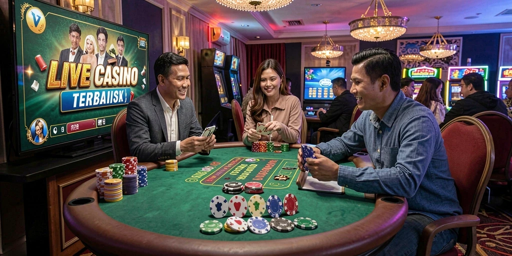 Tampilan gameplay S80 yang menampilkan dealer langsung dan permainan interaktif.