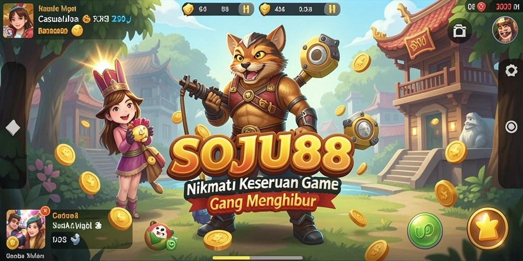 Screenshot gameplay SOJU88 menampilkan keseruan bermain dengan grafis menarik.