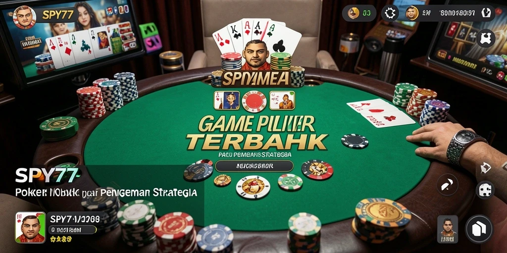 Screenshot gameplay SPY77 menampilkan aksi Poker yang mendalam dan mendebarkan.