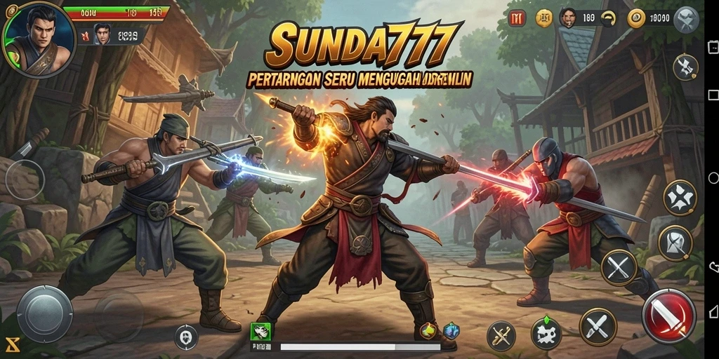 Tampilan aksi seru saat bertarung di SUNDA777.