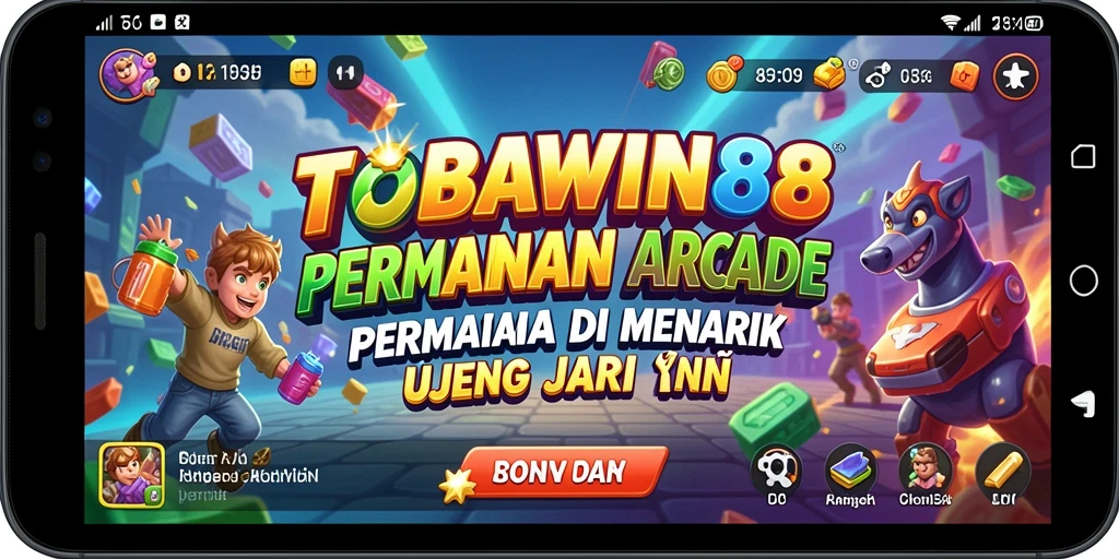 Tampilan gameplay seru dari TOBAWIN88 dengan tantangan arcade.