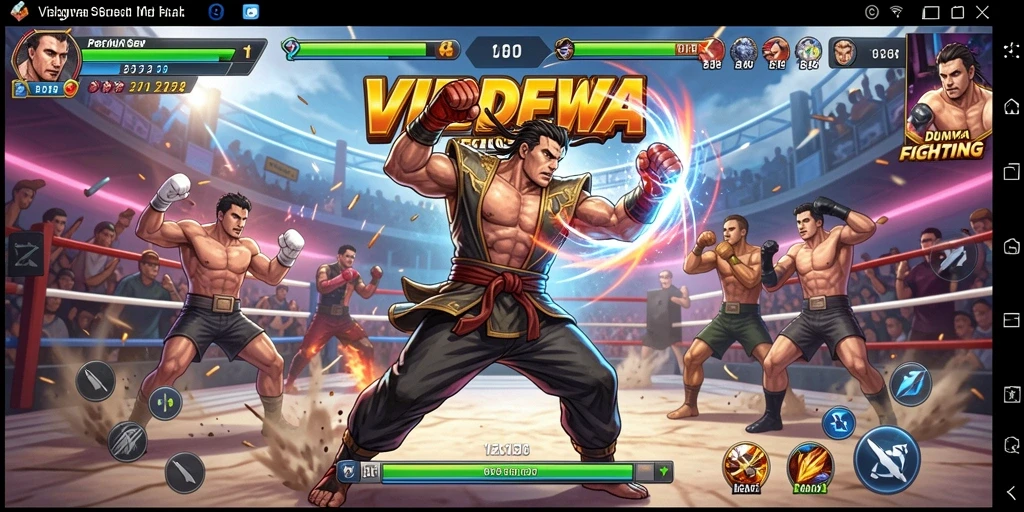 Screenshot gameplay VIPDEWA menampilkan pertarungan yang seru dan grafis yang memikat.