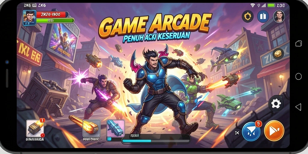 Gameplay seru dan penuh tantangan di ZK6.