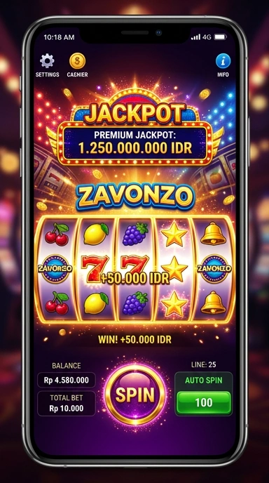 Pengguna yang puas sedang menjelajahi aplikasi di Zavonzo.